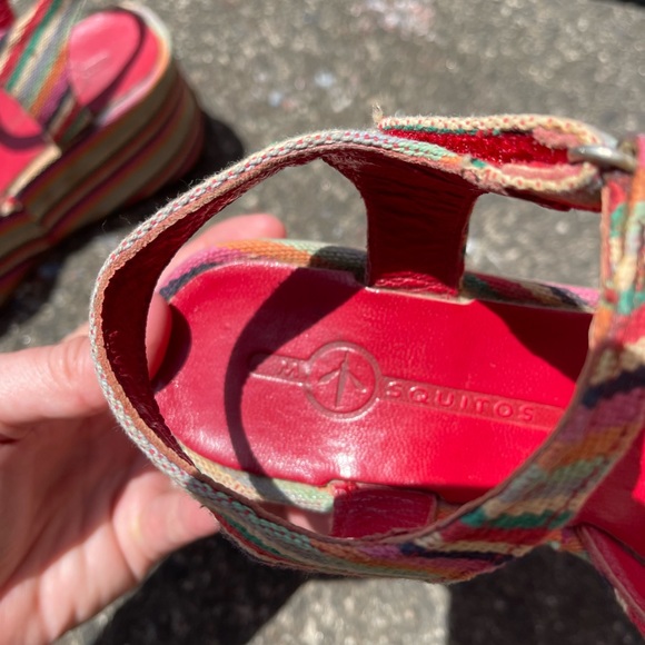 Platform wedge Guatemala stripes casual summer shoes size 6.5 - Picture 9 of 9